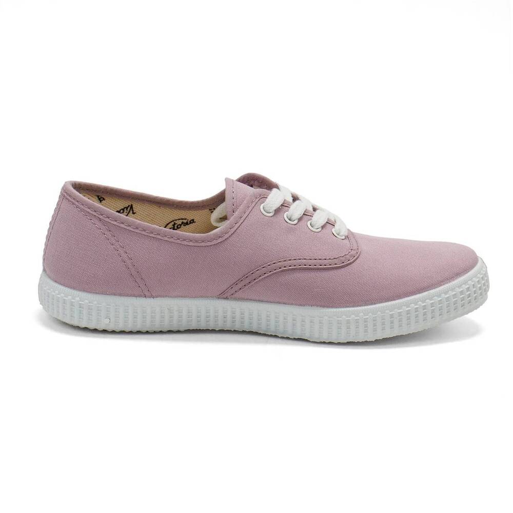 NEW VICTORIA women's inglesa low top canvas sneakers in violeta